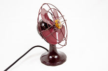 Charger l'image dans la galerie, CALOR – Vintage Electric Fan in Red Lacquered Bakelite and Cast Iron, c. 1950 (220 Volts)