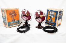 Charger l'image dans la galerie, CALOR – Vintage Electric Fan in Red Lacquered Bakelite and Cast Iron, c. 1950 (220 Volts)