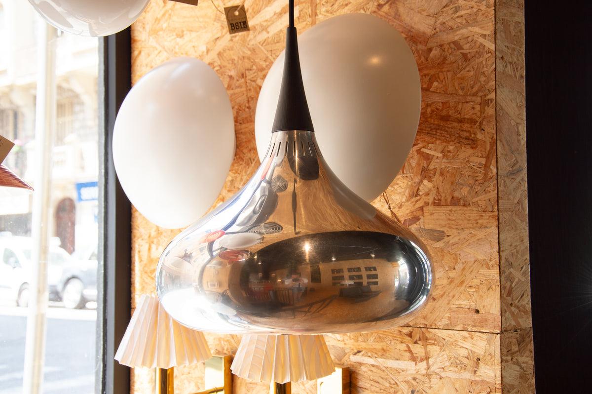 Vintage 1970s Danish Pendant Lamp by Jo Hammerborg for Fog & Mørup