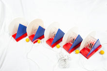 Load image into Gallery viewer, IKEA STOJA Wall/Bed Lamp — Colorful Postmodern Vintage Style with Pull-Cord