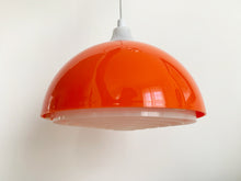 Load image into Gallery viewer, Unique Orange Space Age Ceiling Pendant by Bent Karlby for A. Schröder Kemi - Add Retro Flair to Your Space!