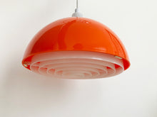 Load image into Gallery viewer, Unique Orange Space Age Ceiling Pendant by Bent Karlby for A. Schröder Kemi - Add Retro Flair to Your Space!