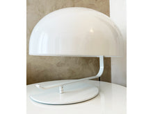 Load image into Gallery viewer, MARCO ZANUSO - Table lamp - Oluce - Plastic Shade, White Lacquered Metal - Designed in 1963.
