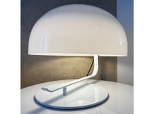 Load image into Gallery viewer, MARCO ZANUSO - Table lamp - Oluce - Plastic Shade, White Lacquered Metal - Designed in 1963.