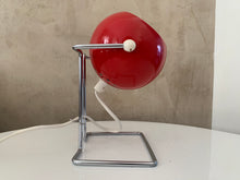 Load image into Gallery viewer, Striking Red E.S Horn Table Lamp - A Danish Midcentury Design Icon!