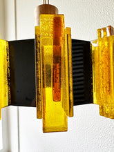 Load image into Gallery viewer, Yellow Claus Bolby wall lights, Denmark 1970s.