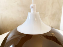 Load image into Gallery viewer, Brown Space Age Ceiling Light by Bent Karlby for A. Schröder Kemi, Denmark 1970s