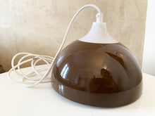 Load image into Gallery viewer, Brown Space Age Ceiling Light by Bent Karlby for A. Schröder Kemi, Denmark 1970s