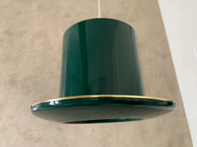Load image into Gallery viewer, Stunning Green Hat Pendant Lamp by Hans Agne Jakobsson for Markaryd AB Sweden - A Unique Mid-Century Gem!