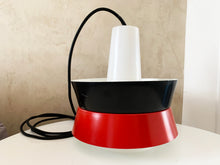 Load image into Gallery viewer, Fog and Moerup Pendant Light - Danish Mid-century - Vintage Lamp - Red & Black - 1960s design