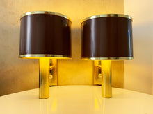 Load image into Gallery viewer, Pair Of Scones Designed By Jo Hammerborg - This Brass Lamp Was Produced In Denmark By Fog & Mørup.