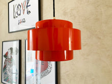Load image into Gallery viewer, Red Ceiling Light by Jo Hammerborg for Fog Morup, Denmark 1969.