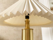 Load image into Gallery viewer, Le Klint, Telescopic Table Lamp Model 344 - Design Gunnar Billmann-Petersen - Brass Office Desk Lamp - Original Handmade Le Klint Shade