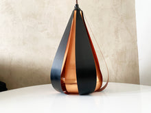 Load image into Gallery viewer, Werner Schou Pendant Lamp Made Of Copper And Black Lacquered Metal - Scandinavian Mid-century - Vintage Lamp