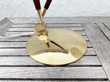 Load image into Gallery viewer, Th. Valentiner / Poul Dinesen. Teak And Brass Table Lamp, Mid-20th Century