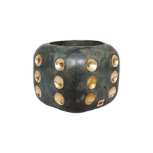 Load image into Gallery viewer, The Winner Takes It All by Andreas Wargenbrant - Champagne cooler in 2 pieces, green and gold patinated bronze, tray marked 12/20.