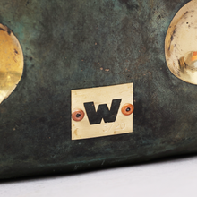 Load image into Gallery viewer, The Winner Takes It All by Andreas Wargenbrant - Champagne cooler in 2 pieces, green and gold patinated bronze, tray marked 12/20.