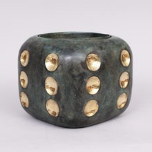 Load image into Gallery viewer, The Winner Takes It All by Andreas Wargenbrant - Champagne cooler in 2 pieces, green and gold patinated bronze, tray marked 12/20.