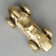 Load image into Gallery viewer, Gold Patinated Bronze Sculpture "Monaco Grand Prix" by Andreas Wargenbrant - Lenght 42 cm.