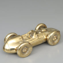 Load image into Gallery viewer, Gold Patinated Bronze Sculpture "Monaco Grand Prix" by Andreas Wargenbrant - Lenght 42 cm.