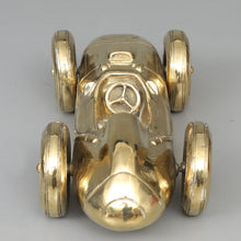 Load image into Gallery viewer, Gold Patinated Bronze Sculpture "Monaco Grand Prix" by Andreas Wargenbrant - Lenght 42 cm.