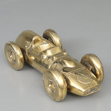 Load image into Gallery viewer, Gold Patinated Bronze Sculpture "Monaco Grand Prix" by Andreas Wargenbrant - Lenght 42 cm.