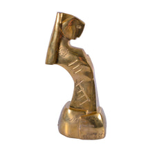 Load image into Gallery viewer, Please Love Me - Gold Patinated Bronze Sculpture by Andreas Wargenbrant - Plate marked 4/25