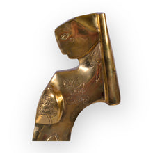 Load image into Gallery viewer, Please Love Me - Gold Patinated Bronze Sculpture by Andreas Wargenbrant - Plate marked 4/25