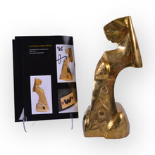 Load image into Gallery viewer, Please Love Me - Gold Patinated Bronze Sculpture by Andreas Wargenbrant - Plate marked 4/25