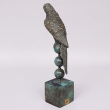 Load image into Gallery viewer, Gossip, in the form of a Parrot - Patinated Bronze Sculpture by Andreas Wargenbrant - 37/99, plate marked.