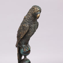 Load image into Gallery viewer, Gossip, in the form of a Parrot - Patinated Bronze Sculpture by Andreas Wargenbrant - 37/99, plate marked.