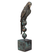 Load image into Gallery viewer, Gossip, in the form of a Parrot - Patinated Bronze Sculpture by Andreas Wargenbrant - 37/99, plate marked.