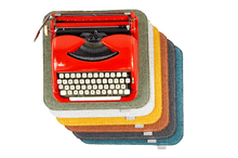 Load image into Gallery viewer, Typewriter Pad - Danish Design - Handmade In France - Green