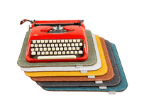 Load image into Gallery viewer, Typewriter Pad - Danish Design - Handmade In France - Green