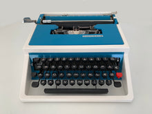 Load image into Gallery viewer, Typewriter Blue and white Mercedes Super T