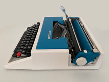 Load image into Gallery viewer, Typewriter Blue and white Mercedes Super T