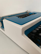 Load image into Gallery viewer, Typewriter Blue and white Mercedes Super T