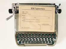 Load image into Gallery viewer, 1950's Groma Kolibri Typewriter - Working and good looking - With Original Leather Case