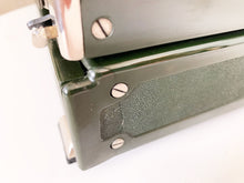 Load image into Gallery viewer, Typewriter Green Bakelite By Voss - Gorgeous Rare Old Typewriter - Professionally Serviced - Working Typewriter - AZERTY Keyboard