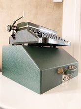 Load image into Gallery viewer, Typewriter Green Bakelite By Voss - Gorgeous Rare Old Typewriter - Professionally Serviced - Working Typewriter - AZERTY Keyboard