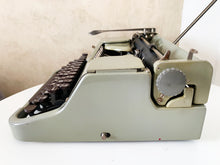 Load image into Gallery viewer, Typewriter Green/grey Mercedes - Perfectly Working Typewriter - Full Of Charm And Patina! - AZERTY Keyboard