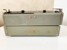 Load image into Gallery viewer, Typewriter Green/grey Mercedes - Perfectly Working Typewriter - Full Of Charm And Patina! - AZERTY Keyboard