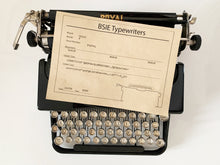 Load image into Gallery viewer, Typewriter Glossy Black Royal Model P - Looks And Works Very Well - Perfect Gift For The Writer - AZERTY