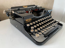 Load image into Gallery viewer, Typewriter Glossy Black Royal Model P - Looks And Works Very Well - Perfect Gift For The Writer - AZERTY