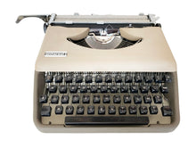 Load image into Gallery viewer, Typewriter Antares Parva Portable Grey - Working Vintage Typewriter - Perfect Gift For The Writer - AZERTY