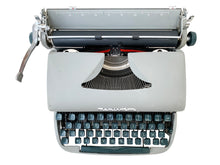 Load image into Gallery viewer, Typewriter Dark Grey Remington Portable - Perfectly Working - Ready to Write - AZERTY