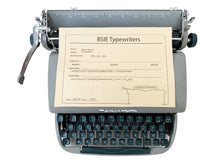 Load image into Gallery viewer, Typewriter Dark Grey Remington Portable - Perfectly Working - Ready to Write - AZERTY