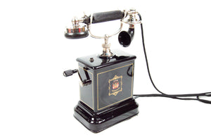 Antique Telephone - Old Danish Crank Phone
