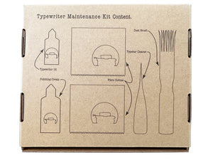 Typewriter Maintenance Kit - Dust Brush - Typewriter Oil - Polishing Cream - Typebar Cleaner - Fibre Clothes - BSIE Typewriters