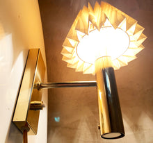 Load image into Gallery viewer, Scone Designed By Jo Hammerborg - This Brass Lamp Was Produced In Denmark By Fog &amp; Mørup.
